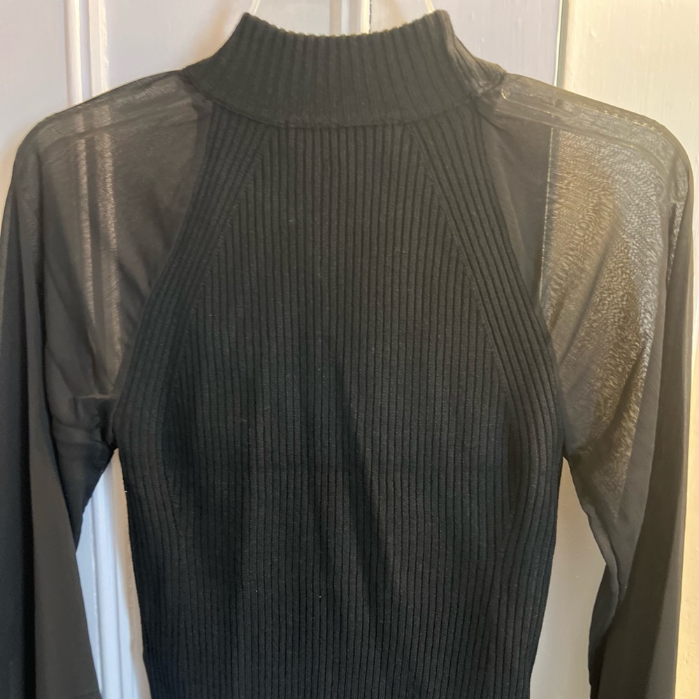 New, French Connection, black crop top. Woman’s/Junior’s medium, sweater.